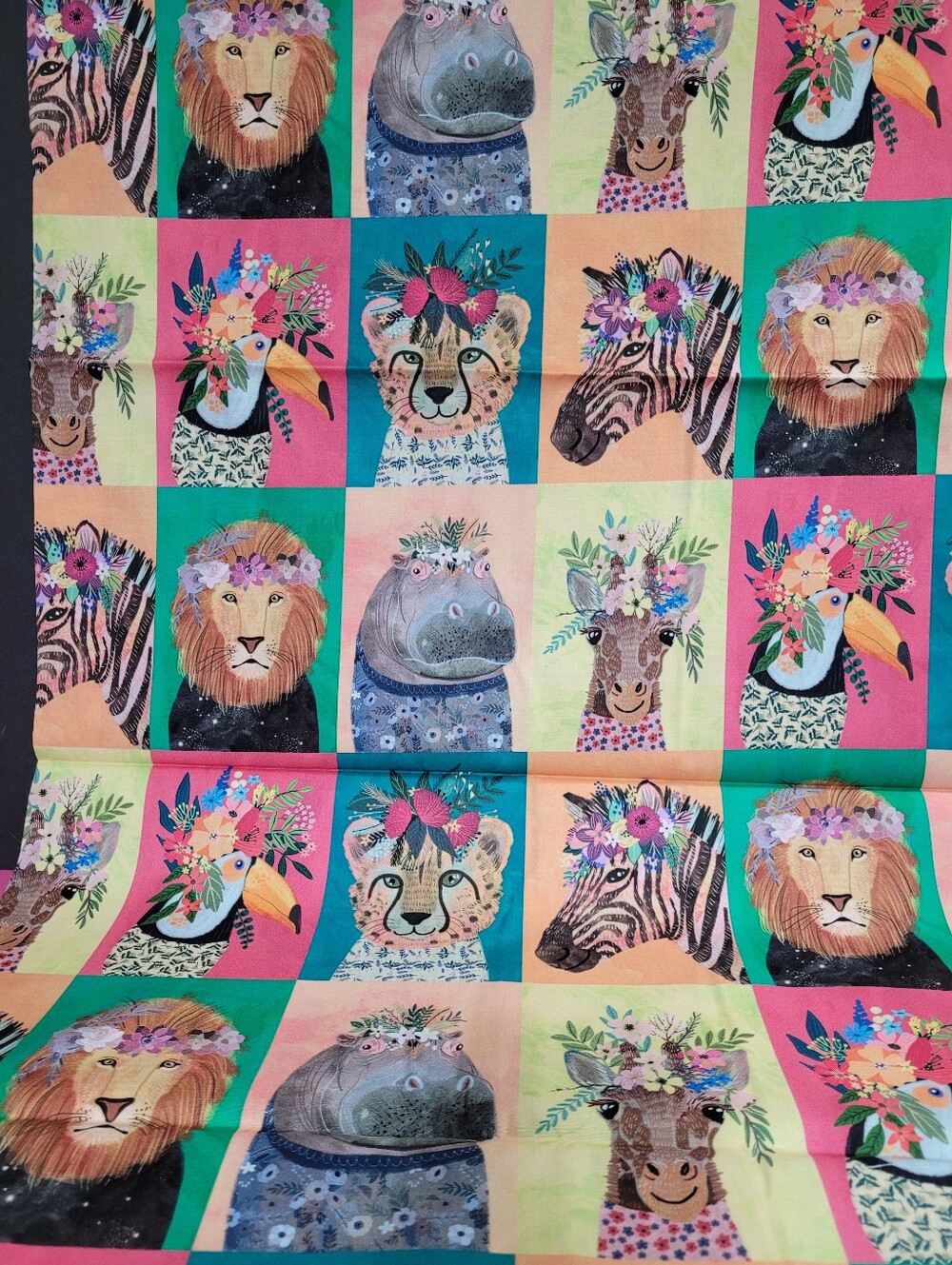 Mia Charro By Blend Junglemania Sewing  Fabric (1044)